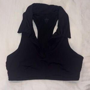 ALO Yoga Midnight Black Sports Bra